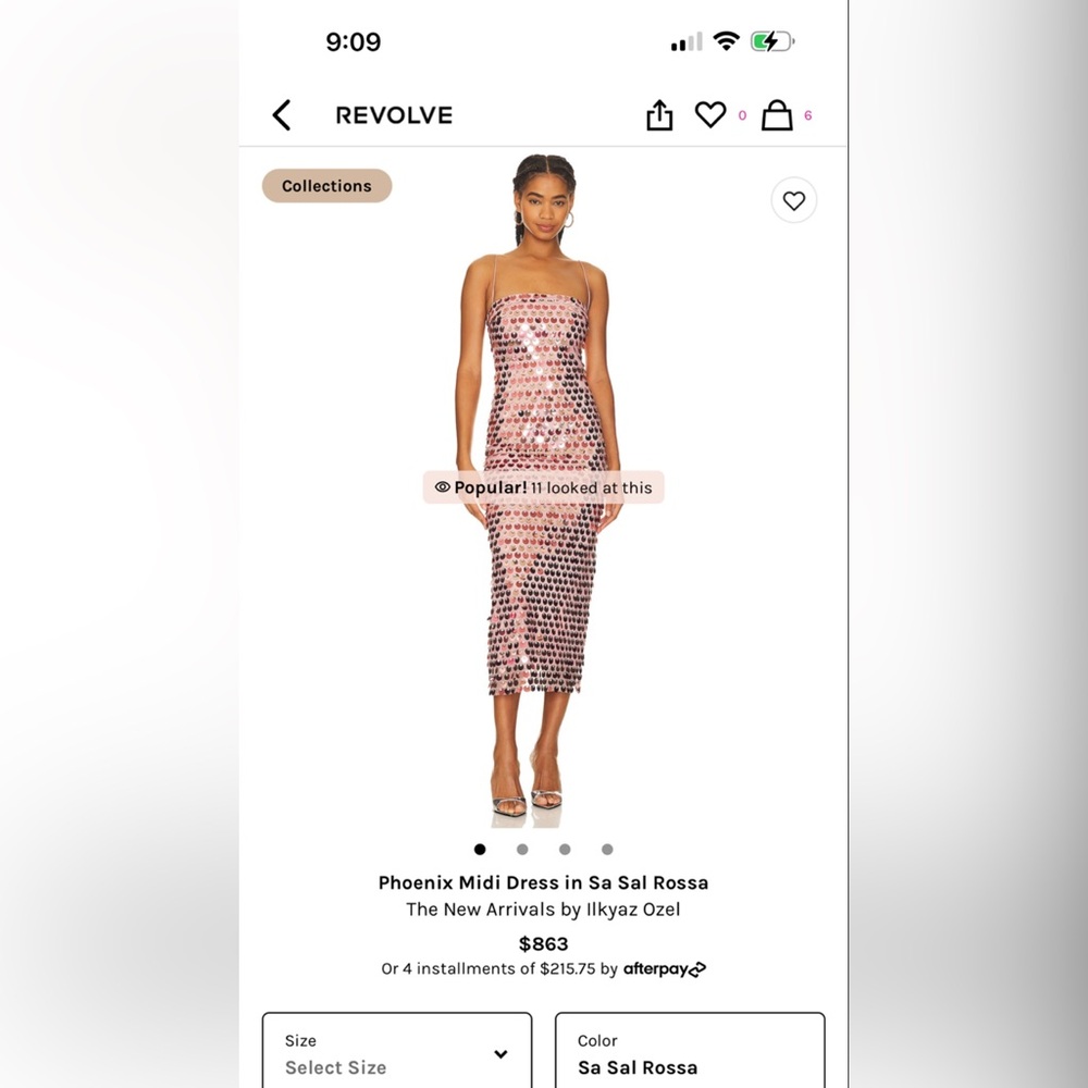 Revolve Pink Midi Dress